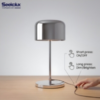 Lampes de table LED modernes en aluminium avec télécommande, AC 18W, protection oculaire, intensité variable 2200K-6000K, pour restaurant et chevet