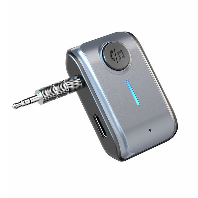 BT 5.3 Car Receiver Adapter 3.5mm AUX Jacks for Car Speakers Audio Music Receiver Hands Free