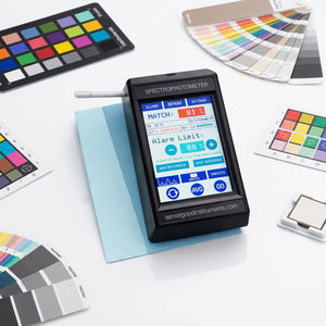 เครื่องวัดสีแบบพกพา Sensegoodinstruments สเปกโตรโฟโตมิเตอร์แบบมือถือ ความแม่นยำ 100% สำหรับงานออกแบบและสี - Product Image 1