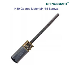 Bringsmart srn30 M4 55mm trục vít 12 Volt nhỏ hộp số điện <span class=keywords><strong>3V</strong></span> 6V kim loại tốc độ cao mô-men xoắn Thấp Nam châm vĩnh cửu <span class=keywords><strong>DC</strong></span> động cơ - Product Image 3