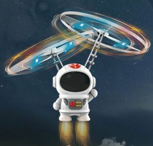 Drone LED Creativo Mini Astronauta, Giocattolo Volante a Forma di Astronauta Cartoon, Robot in Plastica, Ricarica USB, Controllo Manuale, Giocattolo Luminoso per Bambini 2026 - Product Image 6