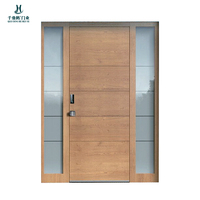 Porte d'entrée pivotante design moderne en aluminium moulé sur mesure, porte de sécurité pour villa, appartement et cave à vin