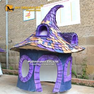 Statue <span class=keywords><strong>de</strong></span> maison <span class=keywords><strong>en</strong></span> fibre <span class=keywords><strong>de</strong></span> verre <span class=keywords><strong>de</strong></span> style conte <span class=keywords><strong>de</strong></span> fées pour parc à thème MY DINO FD059, décoration <span class=keywords><strong>de</strong></span> jardin - Product Image 2