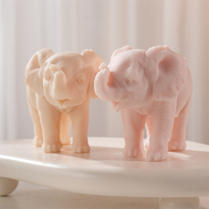 Molde de Silicona para Velas con Forma de Elefante Caminando, Molde de Cera de Soja con Forma de Animal, Decoración para el Hogar, Jardín y Mesa - Product Image 6