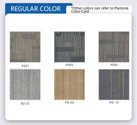 Tapis commercial tapis PVC dos polypropylène tapis 50*50cm peler et coller tapis carreaux sol pour bureau salon