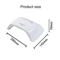 Sèche-Ongles Portable Intelligent à Piles par Induction UV LED, Lampe de Thérapie à Trois Vitesses avec Minuteur pour Salon de Manucure