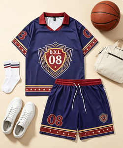 Ensemble de maillots de basket-ball Brooklyn 03 pour hommes, manches courtes, col en V, respirant, imprimé par sublimation, uniformes pour adultes - Product Image 6