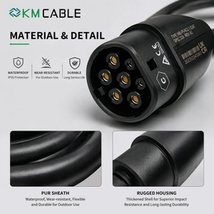 Cable de Carga Portátil para Vehículos Eléctricos Tipo 2, 16A 11kW Ajustable, Empaquetado para Venta Minorista, Certificado CE, Venta al Por Mayor para Vendedores en Línea - Product Image 1