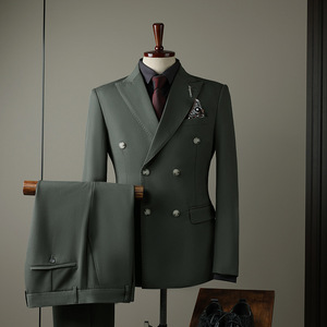 LCBZ Costume Homme 3 Pièces, Double Boutonnage, Manches Longues, Quatre Saisons, OEM, Vêtement Homme, Costume Formel Personnalisé, Smoking - Product Image 6