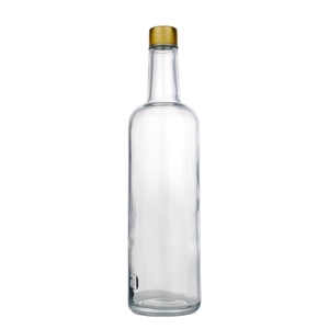 Tùy Chỉnh Vòng Glass Tequila Chai Cho Rượu Gin <span class=keywords><strong>Vodka</strong></span> Whiskey <span class=keywords><strong>700Ml</strong></span> Trọng Lượng Nhẹ Tinh Thần Chai Với Vít Cap - Product Image 6