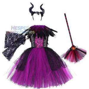 Disfraz de Malvada Reina Maleficent para Niñas de HP, Disfraz de Halloween y Carnaval - Product Image 1