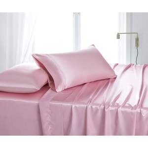 Juego de Sábanas de Satén Abp Collection, Queen, 4 Piezas, Antiarrugas, Sábana Ajustable con Bolsillo Profundo, Rosa - Product Image 6