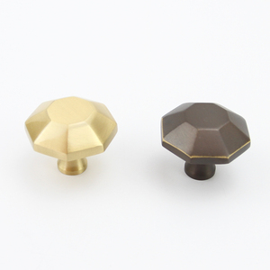 Brass Handles Brass Mushroom Shape Solid Brass Furniture Knobs Kitchen Cabinet Closet Drawer Knobs Handles Round Gold