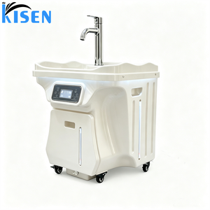 Kisen <b>Electric</b> <b>Portable</b> Basin Sink Wash Hand Shampoo Bowl With Water Tank No Plumbing and <b>Heater</b> Salon Movable Hair Wash Basin - Product Image 3