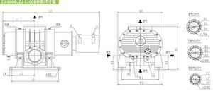 Pompe à vide Roots compacte à moteur asynchrone refroidi par eau, série ZJ-B ZJP-B, garantie OEM de 3 ans pour haute température - Product Image 3
