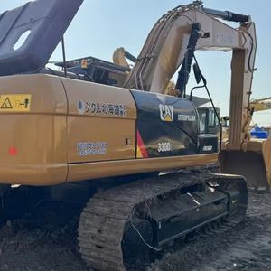 Excavadora Usada de Bajo Horario de Trabajo, Excavadora Grande Cat 330D de 30 Toneladas, Excavadora Usada Limpia, Excavadora de Segunda Mano con Orugas de Acero - Product Image 2