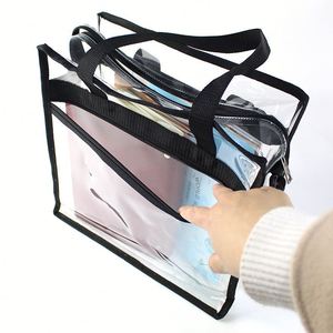 Bolsa de Playa Transparente Impermeable de PVC de Gran Capacidad para Artículos de Aseo y Bolso de Mano - Product Image 2