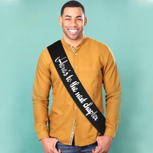 Cinta de felicitación para el próximo capítulo de tu vida, en negro y plateado, para graduación, nuevo trabajo, jubilación, artículos para fiestas - Product Image 6