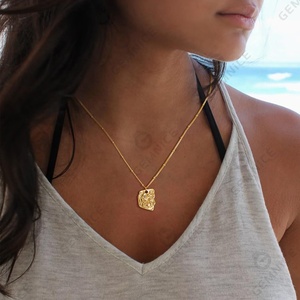Gemnel Dainty 925 <strong>Silver</strong> <strong>Jewelry</strong> Gold Satellite Chain Summer Beach Style <strong>Crab</strong> Pendant Necklace - Product Image 2
