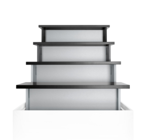 Guida scorrevole per cassetto con chiusura ammortizzata per pannello laterale di cassettiera sottile - Product Image 3