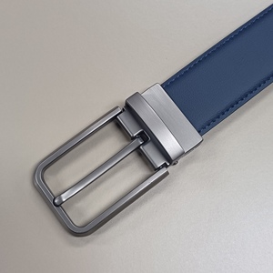 Cintura girevole con fibbia ad ago da uomo con cintura in pelle reversibile Casual da uomo cintura in vacchetta 2-in-1 - Product Image 4