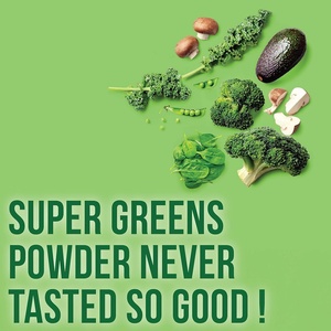 Poudre de Super Greens |   50 superaliments biologiques |   Complément <span class=keywords><strong>Alcalinisant</strong></span> aux Légumes Verts avec Probiotiques, Fruits, Légumes et Champignons - Product Image 5