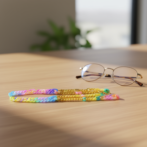 Catena di plastica con chiusura a tre maglie, 70 cm, per parti di occhiali - Product Image 3