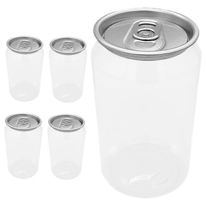 Frasco Transparente de Plástico PET para Alimentos para Mascotas y Encurtidos de 280ml-650ml con Tapa de Rosca - Product Image 1