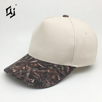 Cappellino da Baseball Regolabile QJ OEM con Logo Personalizzato, Ricamo a Mano, Visiera Curva in Popeline, Stile Sportivo in Oxford Dobby Bicolore con Motivi Leopardati e Frutta