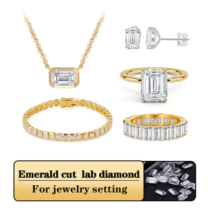 เครื่องทดสอบเพชร Easy Pass สำหรับเพชรทรง Emerald Cut แบบหลวม เกรด D VS ราคาไม่แพง หรูหรา ได้จากห้องปฏิบัติการ CVD เพชรเลี้ยงในห้องปฏิบัติการ สำหรับแหวนหมั้น - Product Image 5