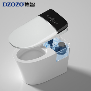 Salle <span class=keywords><strong>de</strong></span> bain d'hôtel moderne ralentir le nettoyage automatique Intelligence électrique multifonctionnel en céramique une pièce toilettes intelligentes - Product Image 6