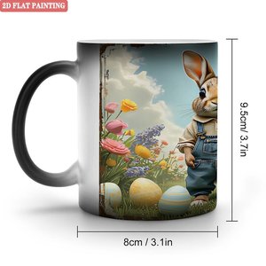 Heat Transfer Blank <b>Ceramic</b> Mug 11oz Frosted Black Magic <b>Cup</b> For DIY Craft - Product Image 1