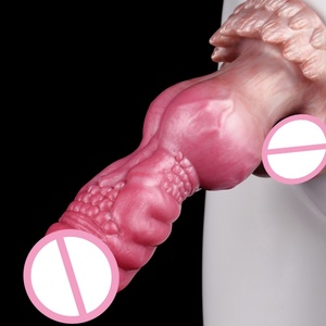 ของเล่นทางเพศรูปสัตว์ขนาดใหญ่ YOCY รุ่น Large Knot Wolf Dildo พร้อมจุกสุญญากาศสำหรับสอดใส่ทางทวารหนัก ทำจากซิลิโคน สำหรับผู้หญิงและผู้ชาย กระตุ้นช่องคลอด - Product Image 3