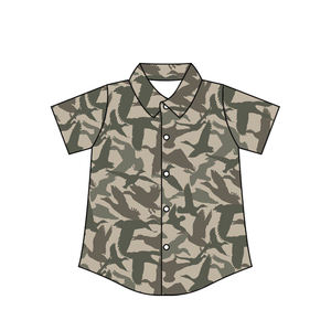 Camisa de Manga Larga con Estampado de Patos Mallard de Camuflaje para Niños, Estilo Casual, para Primavera y Otoño, Ropa al por Mayor de Algodón - Product Image 4