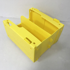 Foldable PP Corrugated Plastic Stackable Picking Bins For Clothing Warehouse