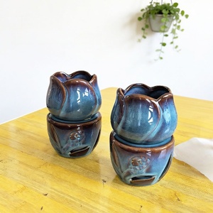 Diffuseur d'arômes créatif en céramique, brûleur d'huiles essentielles, décoration d'intérieur, chauffe-cire en céramique et fer pour bougies chauffe-plat - Product Image 2