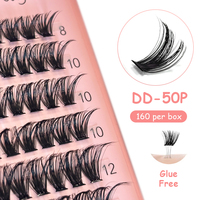 DIYDAY Private Label Handmade Synthetic Premade PBT 12 Rows Mega Volume 10D-20D Eco-friendly Durable Cosplay Lash Clusters Fans