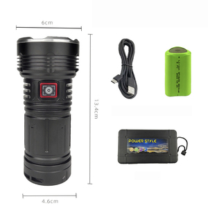 Hot sáng cao lumens linterna 5LED 8600mAh 4 chế độ lớn Đèn pha Tản Nhiệt Đèn lồng Led <span class=keywords><strong>Torch</strong></span> ánh sáng chiến thuật đèn pin - Product Image 6