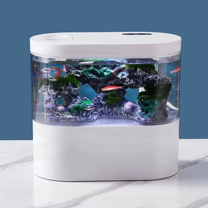 가정용 비교체식 금붕어 수조 탁상형 자순환 생태조경 어항 - Product Image 1