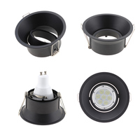Vente en gros Gu10 Mr16 Gu5.3 Encastré Rond Carré Cadre Led Panneau Lumineux Plafonnier Cadre en Aluminium pour Plafonnier Salon