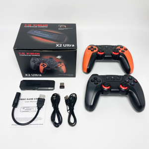 X2 Ultra TV Video Game Stick <b>Console</b> with 30000 Games 128G 2.4G Dual Wireless Controllers 4K HD Output Resolution for Retro Game - Product Image 1