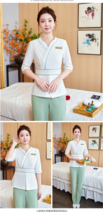 Uniforme Spa professionnel <span class=keywords><strong>femme</strong></span> été costume pour Salon <span class=keywords><strong>de</strong></span> beauté travail Beancian et bain <span class=keywords><strong>de</strong></span> pieds technicien uniforme d'allaitement - Product Image 3