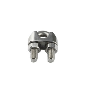 Clips de câble en acier inoxydable 316/304 DIN741 Clips de fixation en forme de U et œillets pour applications commerciales et industrielles - Product Image 3