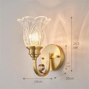 ウォールライト屋内モダンウォールランプヴィンテージクリスタルインテリアライトウォールランプLED廊下照明用 - Product Image 6