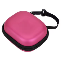 Design de mode petit mini pochette de rangement à fermeture éclair sac EVA coque dure étui de transport pour écouteurs