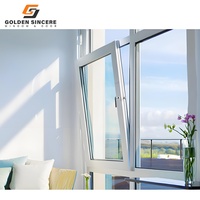 Fenêtre d'inclinaison et de rotation en aluminium anodisé GS pour une application résistante à la corrosion