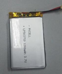 PKCELL 3.7V LP503759 1000mah 1100mah 1200mah li-poli şarj edilebilir pil gaz dedektörü ve çok gaz dedektörleri için pil - Product Image 4