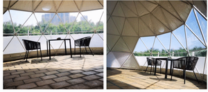 Directo de fábrica, venta al por mayor, tienda de campaña automática, cúpula hemisférica impermeable para acampar al aire libre familiar, vela de poliéster de aluminio - Product Image 5