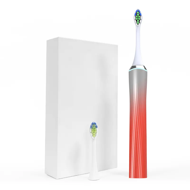 Sıcak satış D59 kablosuz yetişkin diş fırçası IPX7 su geçirmez Oral beyazlatma temizleme basıncı sensörü Sonic elektrikli diş fırçası