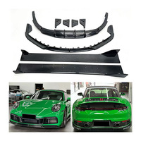 Kit carrosserie en fibre de carbone style Chopin pour Porsche 911 992 : lèvre avant, jupes latérales, diffuseur arrière